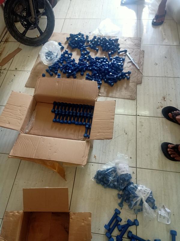 STUD BOLT FLUOROCARBON COATED A193 B7 